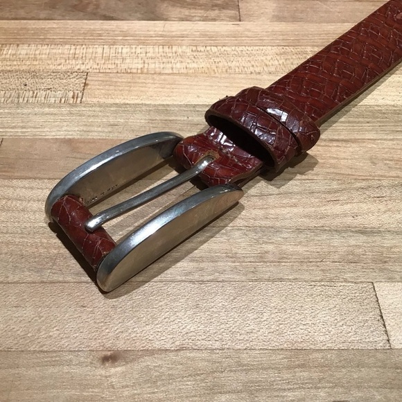 Lafayette 148 New York leather made in USA belt made in Italy buckle. Vintage? main image 9
